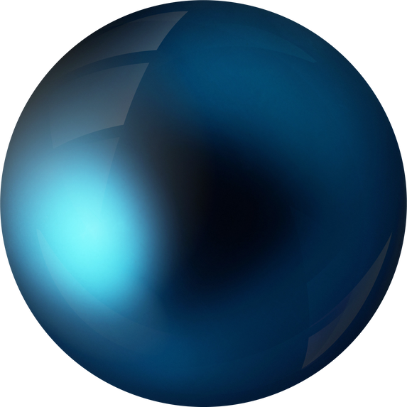 Blue Sphere 3D Ball