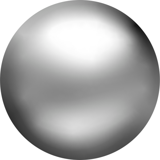 3d silver ball