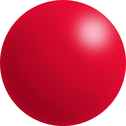 3D red sphere element
