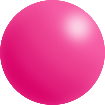 3D pink sphere element