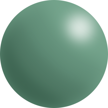 3D green sphere element