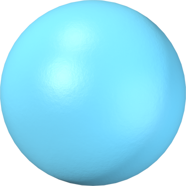 Light blue sphere 3D